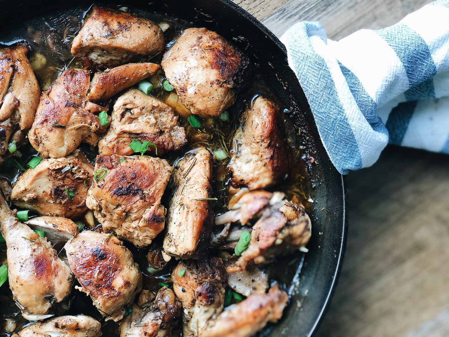 Whole 30 Rosemary Lime Cast Iron Chicken 